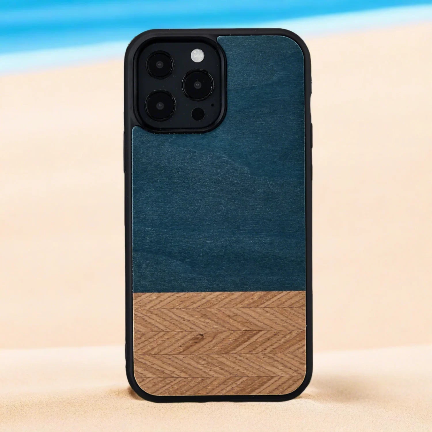 Man & Wood Series Cover For iPhone 13 Pro - Denim - Tashqila Man & Wood Series Cover For iPhone 13 Pro - Denim - Tashqila